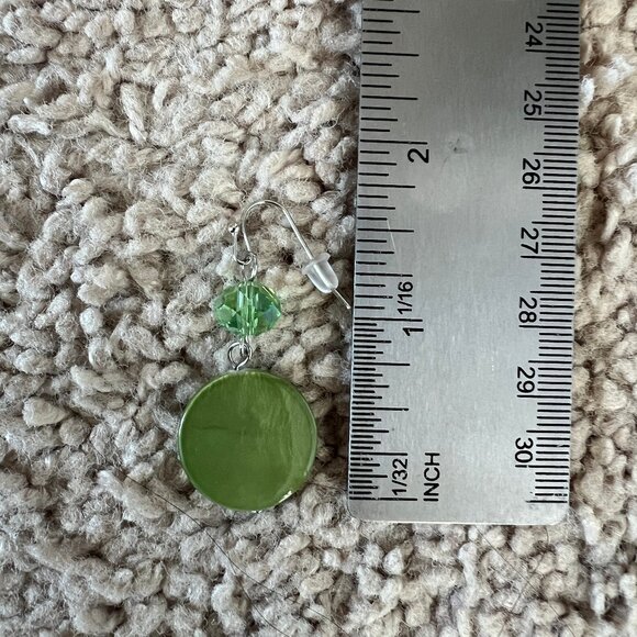 Lime Green Jewelry Set – Multistrand Necklace & Drop Earrings – NEW - Picture 10 of 15